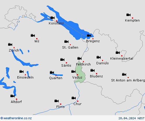 webcam Liechtenstein Europe Forecast maps