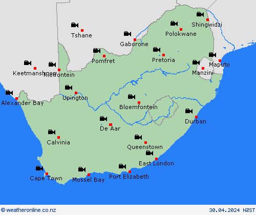 webcam South Africa Africa Forecast maps