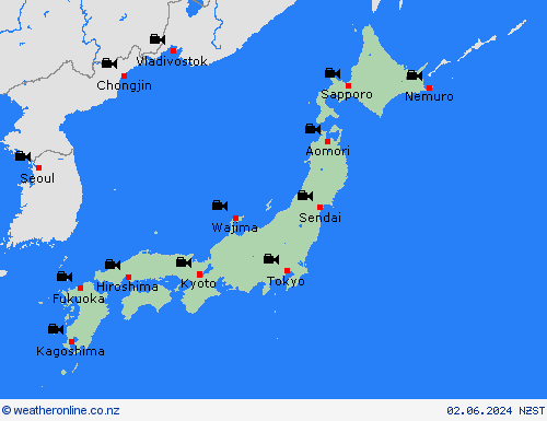 webcam Japan Asia Forecast maps