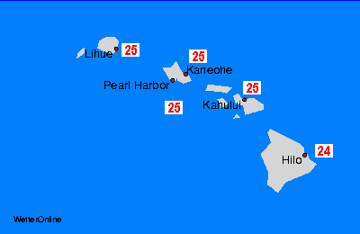 Hawaii Sea Temperature Maps