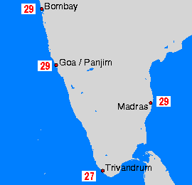 India Sea Temperature Maps